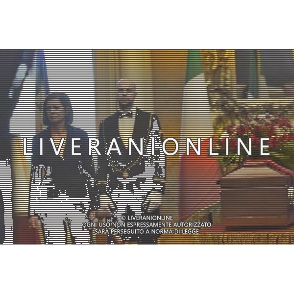 29-09-2015 ROMA MONTECITORIO CAMERA ARDENTE PIETRO INGRAO NELLA FOTO LAURA BOLDRINI FOTO FABRIZIO CORRADETTI-AG ALDO LIVERANI SAS