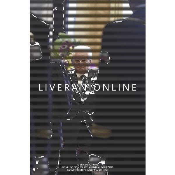 29-09-2015 ROMA MONTECITORIO CAMERA ARDENTE PIETRO INGRAO NELLA FOTO SERGIO MATTARELLA ALLA CAMERA ARDENTE DI PIETRO INGRAO FOTO FABRIZIO CORRADETTI-AG ALDO LIVERANI SAS