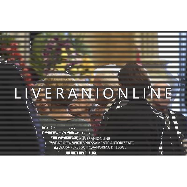 29-09-2015 ROMA MONTECITORIO CAMERA ARDENTE PIETRO INGRAO NELLA FOTO SERGIO MATTARELLA ALLA CAMERA ARDENTE DI PIETRO INGRAO FOTO FABRIZIO CORRADETTI-AG ALDO LIVERANI SAS