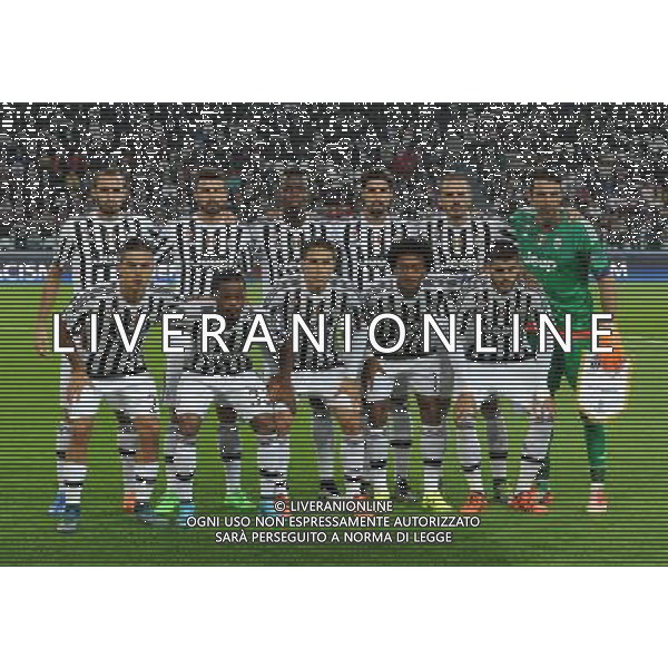 UEFA Champions League 2015/2016 Group Stage D Torino - 30.09.2015 Juventus-Siviglia Nella Foto:juventus squadra formazione chiellini,barzagli,pogba,khedira,bonucci,buffon,dybala,evra,hernanes,cuadrado,morata /Ph.Vitez-Ag. Aldo Liverani
