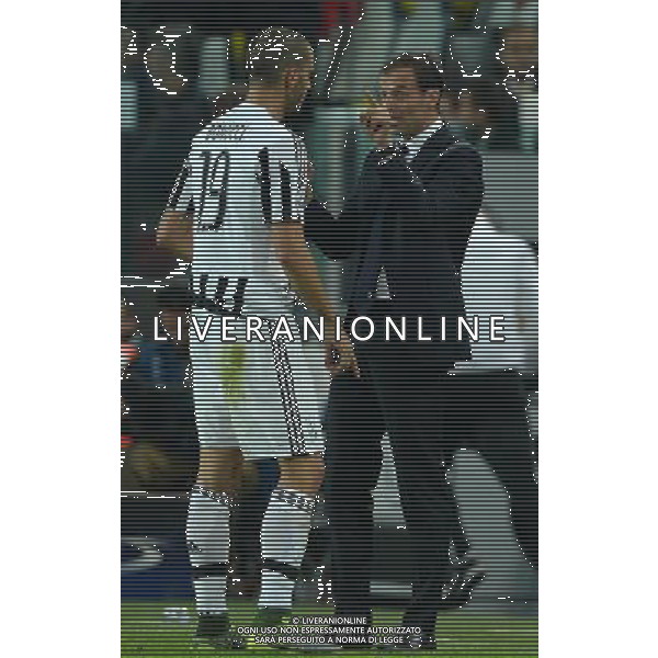 UEFA Champions League 2015/2016 Group Stage D Torino - 30.09.2015 Juventus-Siviglia Nella Foto:Allegri Massimiliano-Bonucci Leonardo /Ph.Vitez-Ag. Aldo Liverani