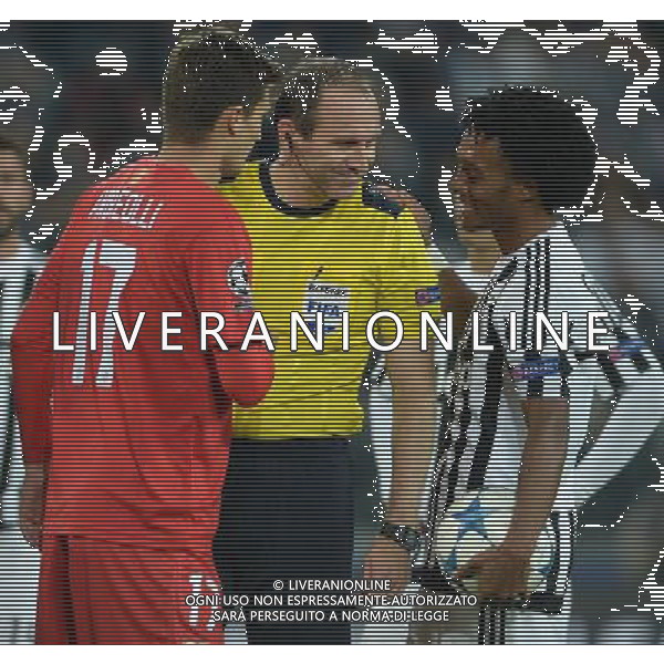 UEFA Champions League 2015/2016 Group Stage D Torino - 30.09.2015 Juventus-Siviglia Nella Foto:Eriksson Jonas-Cuadrado Juan-Andreolli Marco /Ph.Vitez-Ag. Aldo Liverani