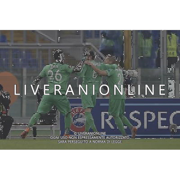 Roma - 01/10/2015 - Stadio Olimpico - UEFA Europa League 2015-2016 - Gruppo G - Lazio vs Saint Etienne - nella foto: esultanza di Moustapha Bayal Sall dopo il gol / Ph. Fabrizio Corradetti - Ag. Aldo Liverani sas