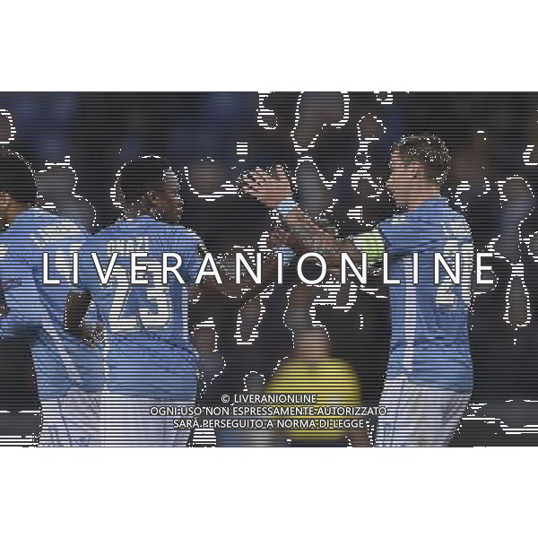 Roma - 01/10/2015 - Stadio Olimpico - UEFA Europa League 2015-2016 - Gruppo G - Lazio vs Saint Etienne - nella foto: Eddy Onazi e Lucas Biglia / Ph. Fabrizio Corradetti - Ag. Aldo Liverani sas