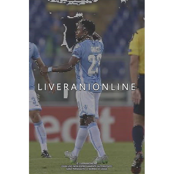 Roma - 01/10/2015 - Stadio Olimpico - UEFA Europa League 2015-2016 - Gruppo G - Lazio vs Saint Etienne - nella foto: L\'esultanza dopo il gol di Eddy Onazi / Ph. Fabrizio Corradetti - Ag. Aldo Liverani sas/Agenzia Aldo Liverani S.a.s.