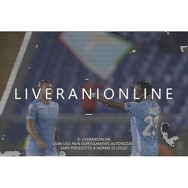 Roma - 01/10/2015 - Stadio Olimpico - UEFA Europa League 2015-2016 - Gruppo G - Lazio vs Saint Etienne - nella foto: L\'esultanza dopo il gol di Eddy Onazi / Ph. Fabrizio Corradetti - Ag. Aldo Liverani sas/Agenzia Aldo Liverani S.a.s.