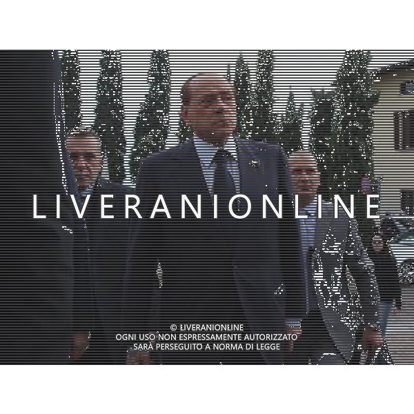 Silvio Berlusconi al funerali di Roberta Orizio 01 ottobre 2015 a brescia.ph Fotolive Fabrizio Cattina/Agenzia Aldo Liverani S.a.s.