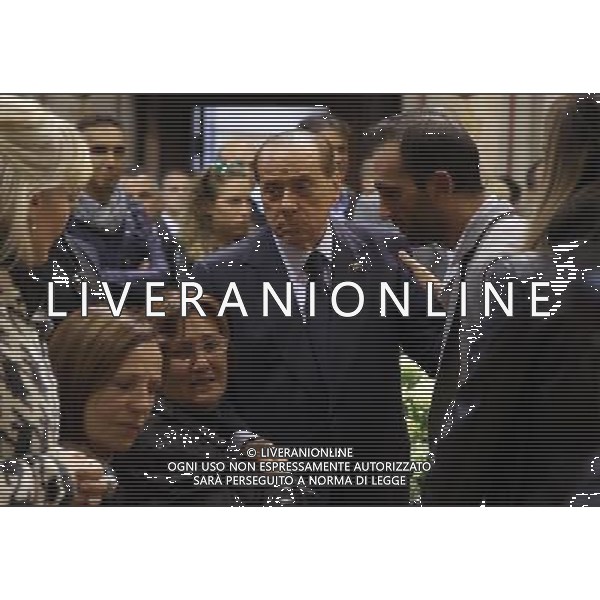 berlusconi e la mamma,Silvio Berlusconi al funerali di Roberta Orizio 01 ottobre 2015 a brescia.ph Fotolive Fabrizio Cattina/Agenzia Aldo Liverani S.a.s.