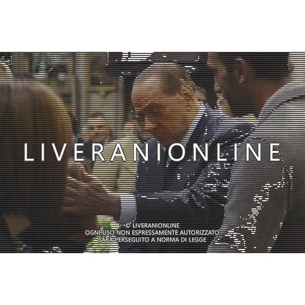Silvio Berlusconi al funerali di Roberta Orizio 01 ottobre 2015 a brescia.ph Fotolive Fabrizio Cattina/Agenzia Aldo Liverani S.a.s.