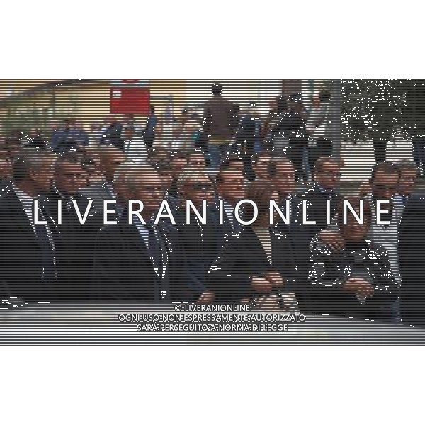 Silvio Berlusconi e Francesca Pascale al funerali di Roberta Orizio 01 ottobre 2015 a brescia.ph Fotolive Fabrizio Cattina/Agenzia Aldo Liverani S.a.s.