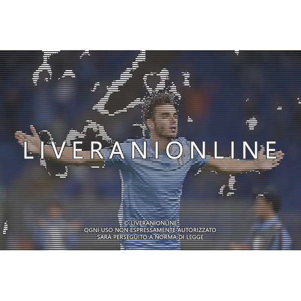 Roma - 01/10/2015 - Stadio Olimpico - UEFA Europa League 2015-2016 - Gruppo G - Lazio vs Saint Etienne - nella foto: L\'esultanza di Wesley Hoedt / Ph. Fabrizio Corradetti - Ag. Aldo Liverani sas