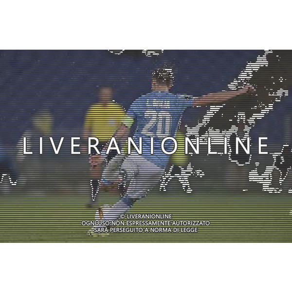 Roma - 01/10/2015 - Stadio Olimpico - UEFA Europa League 2015-2016 - Gruppo G - Lazio vs Saint Etienne - nella foto: Il gol di Lucas Biglia / Ph. Fabrizio Corradetti - Ag. Aldo Liverani sas