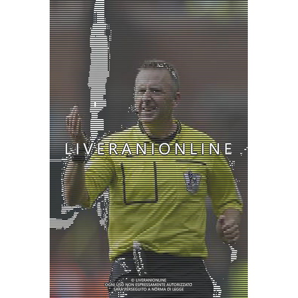 Referee Jonathan Moss during today\'s match Photographer Craig Mercer/CameraSport Football - Barclays Premiership - Crystal Palace v West Bromwich Albion - Saturday 3rd October 2015 - Selhurst Park - London © CameraSport - 43 Linden Ave. Countesthorpe. Leicester. England. LE8 5PG - Tel: +44 (0) 116 277 4147 - admin@camerasport.com - www.camerasport.com AG ALDO LIVERANI SAS ONLY ITALY