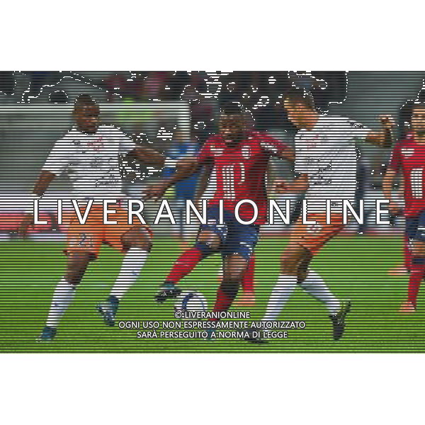 William REMY / Junior TALLO / Ellyes SKHIRI - 02.10.2015 - Lille / Montpellier - 9e journee de Ligue 1 Photo: Dave Winter / Icon Sport AG ALDO LIVERANI SAS ONLY ITALY