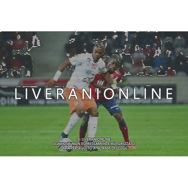 William REMY / Rio MAVUBA - 02.10.2015 - Lille / Montpellier - 9e journee de Ligue 1 Photo: Dave Winter / Icon Sport AG ALDO LIVERANI SAS ONLY ITALY