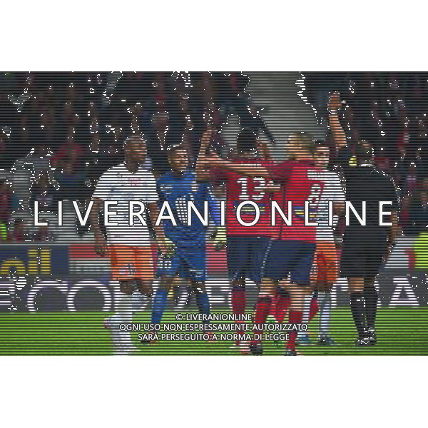 Joie Mike MAIGNAN - 02.10.2015 - Lille / Montpellier - 9e journee de Ligue 1 Photo: Dave Winter / Icon Sport AG ALDO LIVERANI SAS ONLY ITALY
