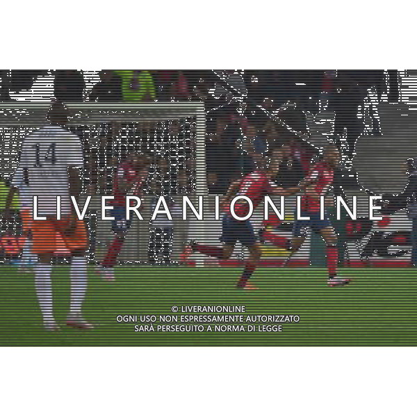 Joie Djibril SIDIBE - 02.10.2015 - Lille / Montpellier - 9eme journee de Ligue 1 Photo : Dave Winter / Icon Sport AG ALDO LIVERANI SAS ONLY ITALY