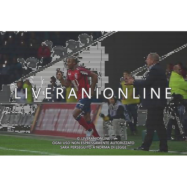 Joie Djibril SIDIBE / Rolland COURBIS - 02.10.2015 - Lille / Montpellier - 9eme journee de Ligue 1 Photo : Dave Winter / Icon Sport AG ALDO LIVERANI SAS ONLY ITALY