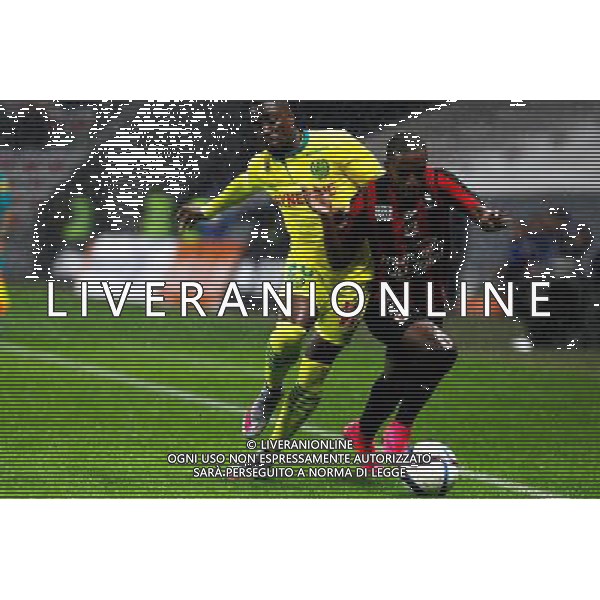 Jules ILOKI / RICARDO - 03.10.2015 - Nice / Nantes - 9eme journee de Ligue 1 Photo : Jean Christophe Magnenet / Icon Sport AG ALDO LIVERANI SAS ONLY ITALY