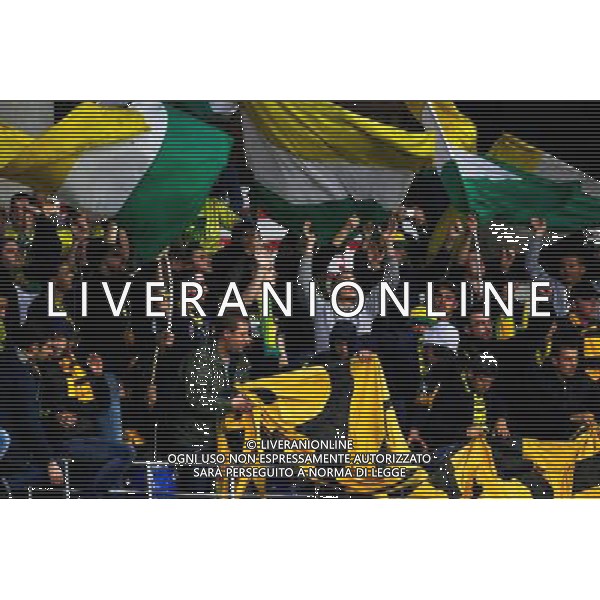 Supporters NANTES - 03.10.2015 - Nice / Nantes - 9eme journee de Ligue 1 Photo : Jean Christophe Magnenet / Icon Sport AG ALDO LIVERANI SAS ONLY ITALY