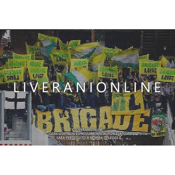 Supporters NANTES - 03.10.2015 - Nice / Nantes - 9eme journee de Ligue 1 Photo : Jean Christophe Magnenet / Icon Sport AG ALDO LIVERANI SAS ONLY ITALY