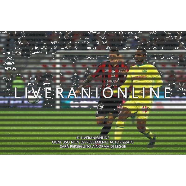 WALLYSON / Levy DJIDJI - 03.10.2015 - Nice / Nantes - 9eme journee de Ligue 1 Photo : Jean Christophe Magnenet / Icon Sport AG ALDO LIVERANI SAS ONLY ITALY