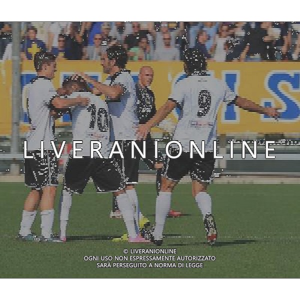 PARMA CORREGGESE \'4-10-2015 NELLA FOTO ESULTANZA BARAYE AG ALDO LIVERANI SAS