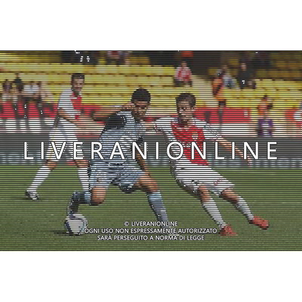 Benjamin Andre / Bernardo Silva - 04.10.2015 - Monaco / Rennes - 9eme journee de Ligue 1 Photo : Serge Haouzi / Icon Sport AG ALDO LIVERANI SAS ONLY ITALY