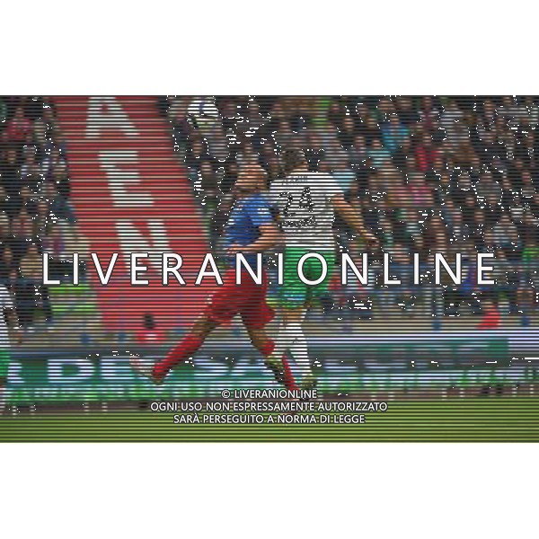 Alaedinne YAHIA / Loic PERRIN - 04.10.2015 - Caen / St Etienne - 9e journee de Ligue 1 Photo: Dave Winter / Icon Sport AG ALDO LIVERANI SAS ONLY ITALY
