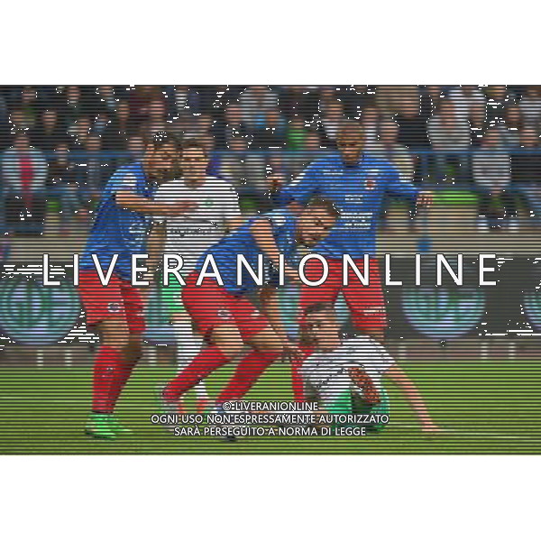Damien DA SILVA / Romain HAMOUMA - 04.10.2015 - Caen / St Etienne - 9e journee de Ligue 1 Photo: Dave Winter / Icon Sport AG ALDO LIVERANI SAS ONLY ITALY