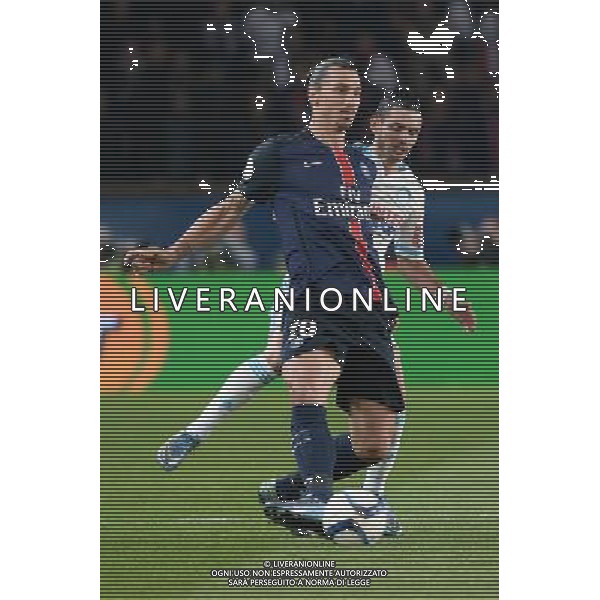 Remy CABELLA / Zlatan IBRAHIMOVIC - 04.10.2015 - PSG / Marseille - 9eme journee Ligue 1 Photo : Nolwenn Le Gouic / Icon Sport AG ALDO LIVERANI SAS ONLY ITALY