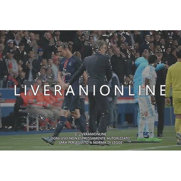 Laurent BLANC / Zlatan IBRAHIMOVIC - 04.10.2015 - PSG / Marseille - 9eme journee Ligue 1 Photo : Nolwenn Le Gouic / Icon Sport AG ALDO LIVERANI SAS ONLY ITALY