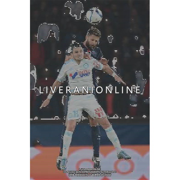 Remy CABELLA / Thiago MOTTA - 04.10.2015 - PSG / Marseille - 9eme journee Ligue 1 Photo : Nolwenn Le Gouic / Icon Sport AG ALDO LIVERANI SAS ONLY ITALY