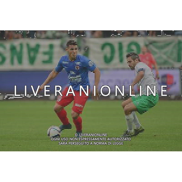 Andy DELORT / Loic PERRIN - 04.10.2015 - Caen / Saint Etienne - Ligue 1 - 9e journee Photo: Dave Winter / Icon Sport AG ALDO LIVERANI SAS ONLY ITALY