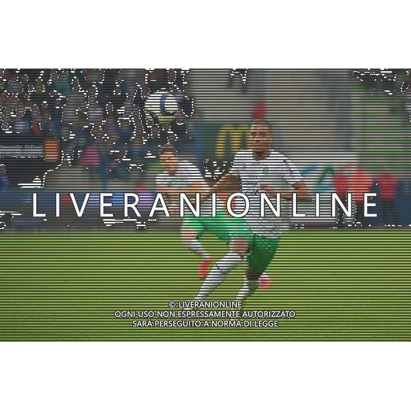 Kevin MONNET PAQUET - 04.10.2015 - Caen / Saint Etienne - Ligue 1 - 9e journee Photo: Dave Winter / Icon Sport AG ALDO LIVERANI SAS ONLY ITALY