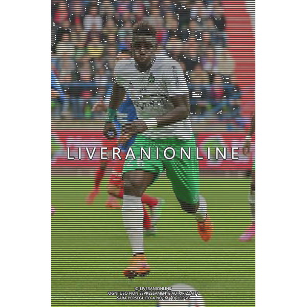 Moustapha SALL - 04.10.2015 - Caen / Saint Etienne - Ligue 1 - 9e journee Photo: Dave Winter / Icon Sport AG ALDO LIVERANI SAS ONLY ITALY