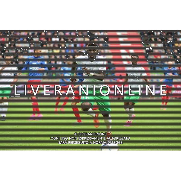 Moustapha SALL - 04.10.2015 - Caen / Saint Etienne - Ligue 1 - 9e journee Photo: Dave Winter / Icon Sport AG ALDO LIVERANI SAS ONLY ITALY