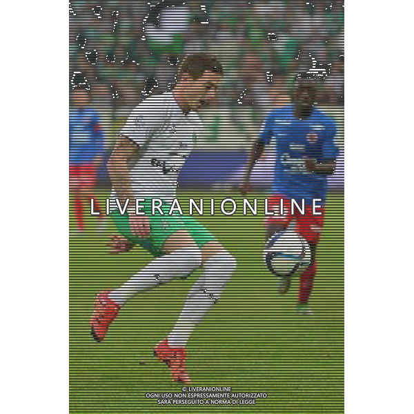 Nolan ROUX / Alaedinne YAHIA - 04.10.2015 - Caen / Saint Etienne - Ligue 1 - 9e journee Photo: Dave Winter / Icon Sport AG ALDO LIVERANI SAS ONLY ITALY