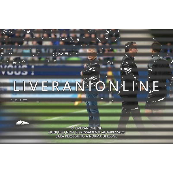 Patrice GARANDE / Christophe GALTIER - 04.10.2015 - Caen / Saint Etienne - Ligue 1 - 9e journee Photo: Dave Winter / Icon Sport AG ALDO LIVERANI SAS ONLY ITALY
