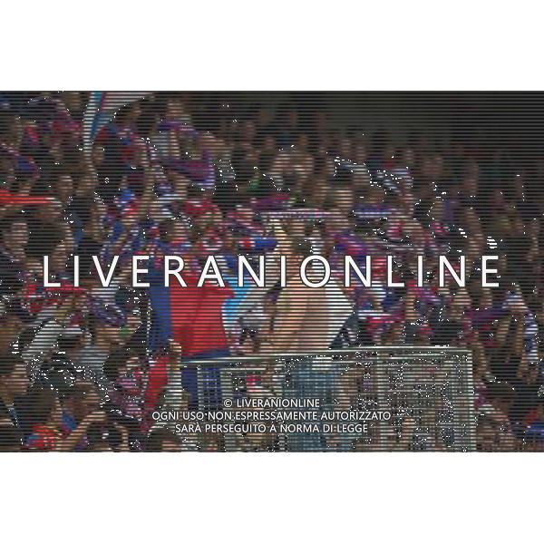 Supporters Caen - 04.10.2015 - Caen / Saint Etienne - Ligue 1 - 9e journee Photo: Dave Winter / Icon Sport AG ALDO LIVERANI SAS ONLY ITALY