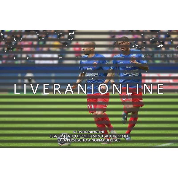 Vincent BESSAT / Emmanuel IMOROU - 04.10.2015 - Caen / Saint Etienne - Ligue 1 - 9e journee Photo: Dave Winter / Icon Sport AG ALDO LIVERANI SAS ONLY ITALY