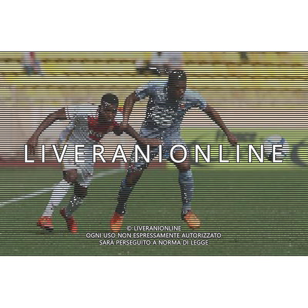 Thomas Lemar / Ludovic Baal - 04.10.2015 - Monaco / Rennes - 9eme journee de Ligue 1 Photo : Serge Haouzi / Icon Sport AG ALDO LIVERANI SAS ONLY ITALY