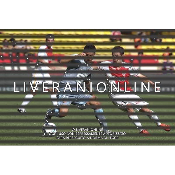 Bernardo Silva / Benjamin Andre - 04.10.2015 - Monaco / Rennes - 9eme journee de Ligue 1 Photo : Serge Haouzi / Icon Sport AG ALDO LIVERANI SAS ONLY ITALY