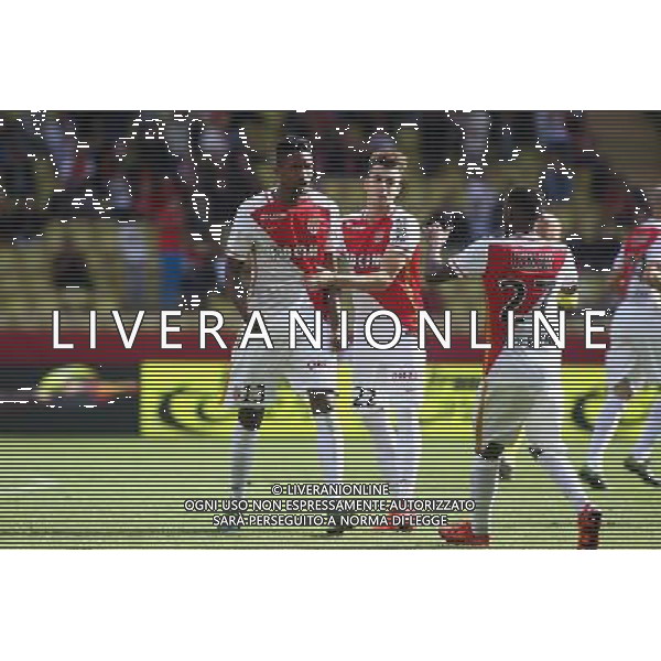 Joie Wallace / Stephan El Shaarawy / Thomas Lemar - 04.10.2015 - Monaco / Rennes - 9eme journee de Ligue 1 Photo : Serge Haouzi / Icon Sport AG ALDO LIVERANI SAS ONLY ITALY