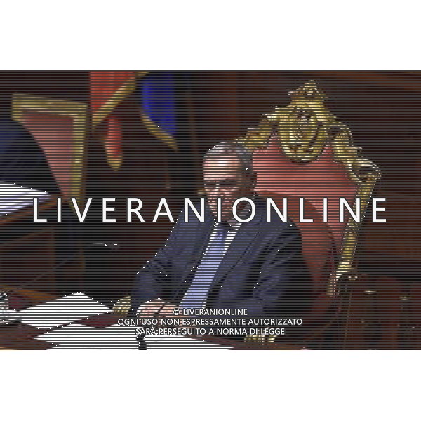 Roma - 06/10/2015 - Palazzo Madama - Votazione articoli legge costituzionale - nella foto: Pietro Grasso / Ph. Fabrizio Corradetti - Ag. Aldo Liverani Sas