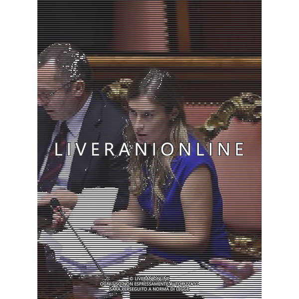 Roma - 06/10/2015 - Palazzo Madama - Votazione articoli legge costituzionale - nella foto: Maria Elena Boschi / Ph. Fabrizio Corradetti - Ag. Aldo Liverani Sas