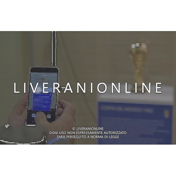 Esposizione delle quattro coppe del mondo vinte dalla nazionale Italiana nel 1934-1938-1982-2006 Roma - 06.10.2015 Nella Foto:Esposizione delle quattro coppe del mondo vinte dalla nazionale Italiana nel 1934-1938-1982-2006 /Ag. Aldo Liverani