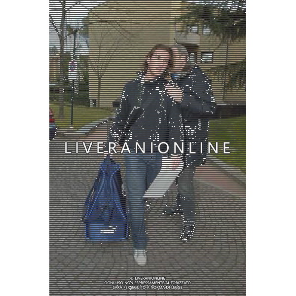 Coverciano 07/02/2005 Raduno e Conferenza Stampa Nazionale Italiana Calcio nella foto Stefano Aimo Diana lascia il ritiro per infortunio ph gianni nucci/agenzia aldo liverani