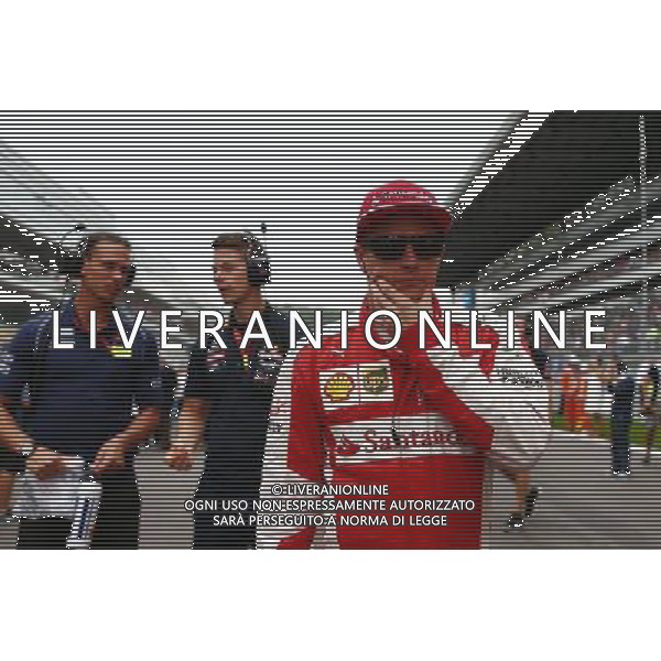 Kimi Raikkonen (FIN) Ferrari on the grid. 11.10.2015. Formula 1 World Championship, Rd 15, Russian Grand Prix, Sochi Autodrom, Sochi, Russia, Race Day. - www.xpbimages.com, EMail: requests@xpbimages.com - copy of publication required for printed pictures. Every used picture is fee-liable. © Copyright: Batchelor / XPB Images /Agenzia Aldo Liverani s.a.s.