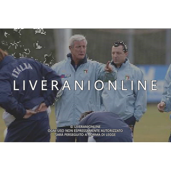 Coverciano 07/02/2005 Raduno e Allenamento Nazionale Italiana Calcio nella foto Marcello Lippi ph gianni nucci/agenzia aldo liverani